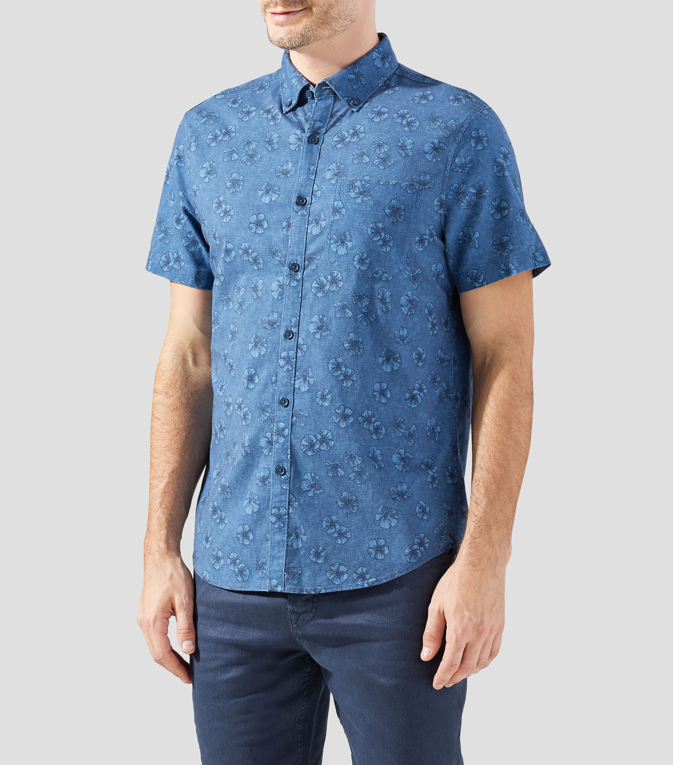 Camisa fantasía manga corta Hombre